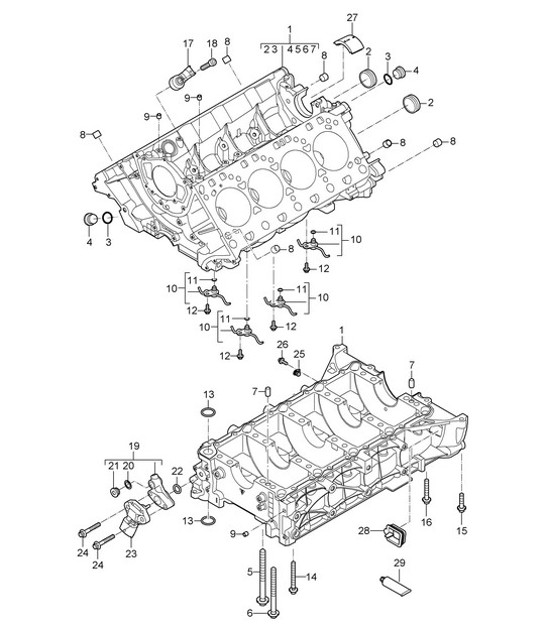 Diagram 101-030 Porsche 928 4.5L 1978-82 