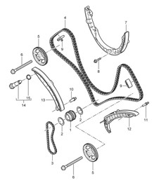 Controllo valvola (Modello: 4801,4851) Cayenne 9PA1 (957) 4.8L 2007-10