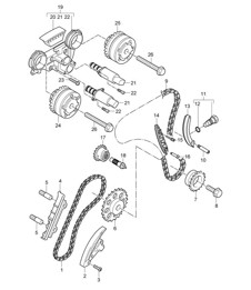Ventilsteuerung (Modell: 5501) Cayenne 9PA1 (957) 3.6L 2007-10