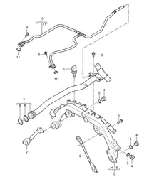 Raffreddamento ad acqua (Modello: 4801,4851) Cayenne 9PA1 (957) 4.8L 2007-10