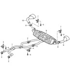 Fuel System, Exhaust System Cayenne 9PA1 (957) 2007-2010