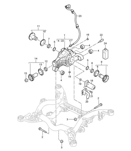 Diagram 305-005 Porsche 9J1.1 Taycan GTS 2020-24 