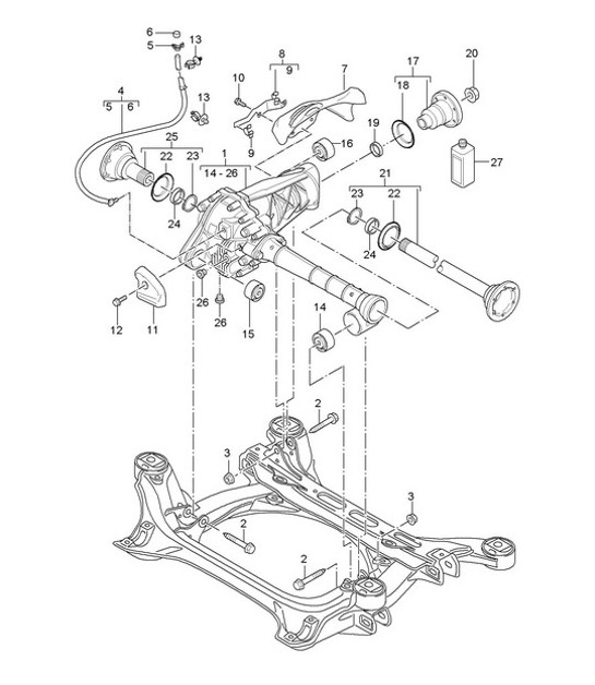 Diagram 305-010 Porsche 9J1.1 Taycan 2020-24 