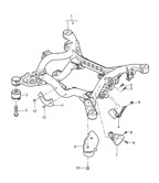 Rear Axle Cayenne 9PA1 (957) 2007-2010