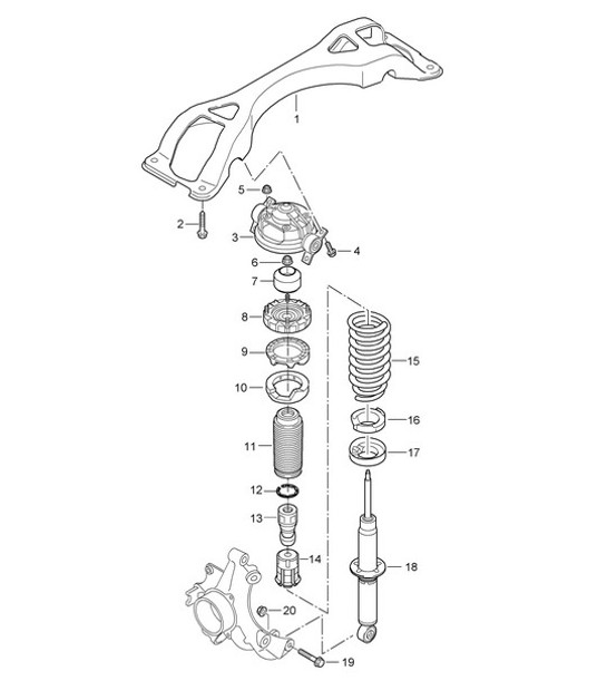 Diagram 502-000 Porsche 924S 2.5L 1986-87 
