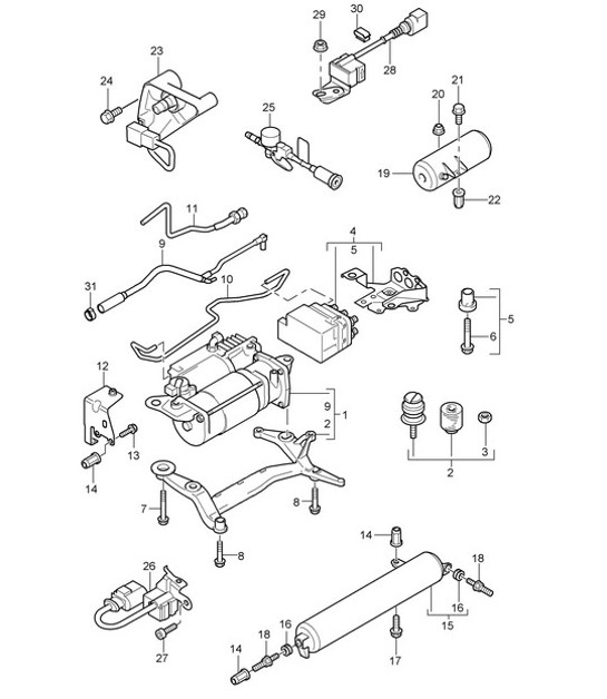 Diagram 606-000 Porsche 991 (911) MK1 2012-2016 Wheels, Brakes