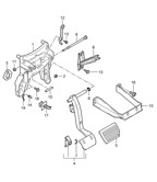 Hand Lever System, Pedal Cluster  Cayenne 9PA1 (957) 2007-2010