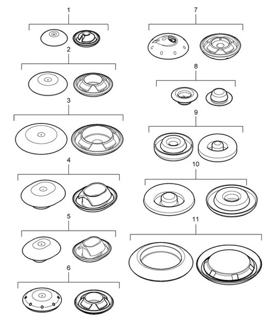 Diagram 801-002 Porsche 997 (911) MK1 2005-2008 Body