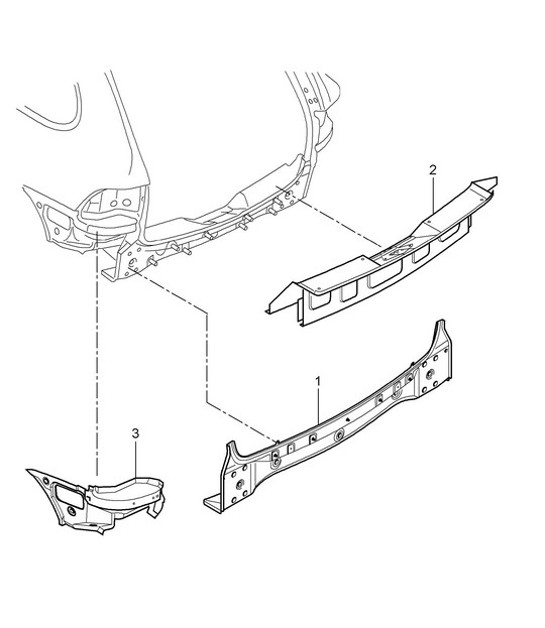 Diagram 801-030 Porsche 924S 2.5L 1986-87 