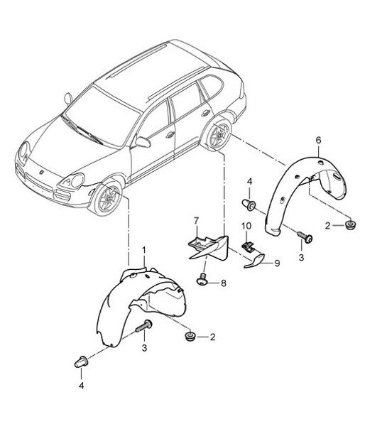 Diagram 801-075 Porsche 993 (911) C4 1994-97 Body