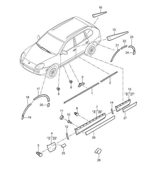 Diagram 810-005 Porsche Panamera 971 MK2 (2021-2023) 