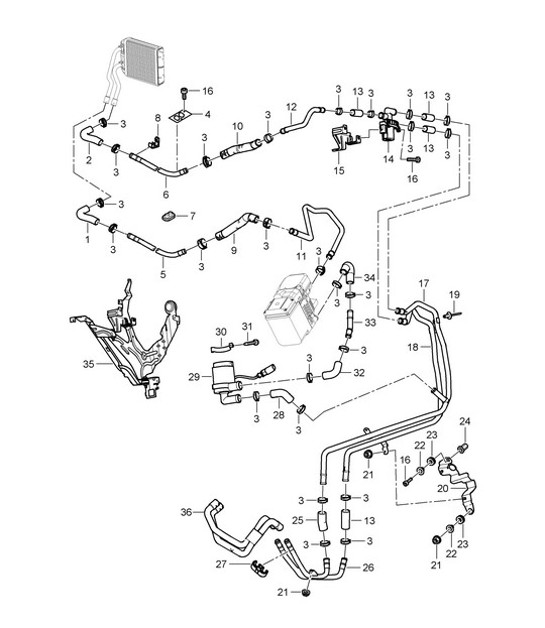 Diagram 813-015 Porsche Macan (95B) MK1 (2014-2018) Carrocería