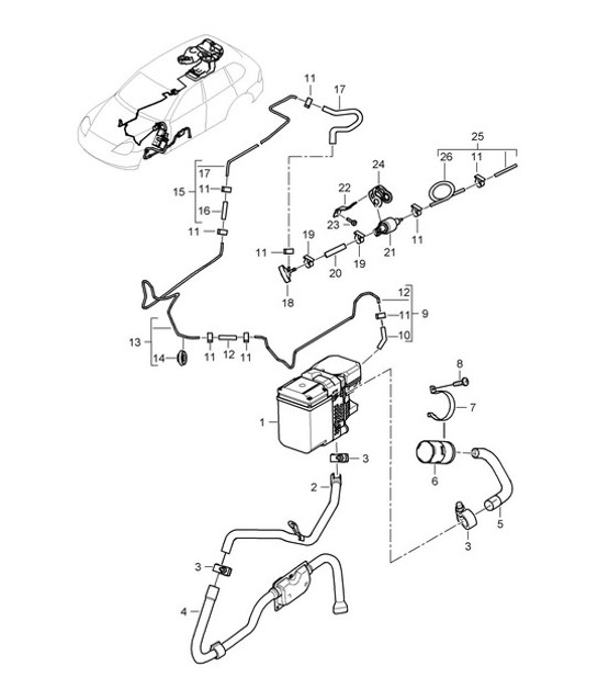 Diagram 813-080 Porsche Cayenne 9PA (955) 2003-2006 Body