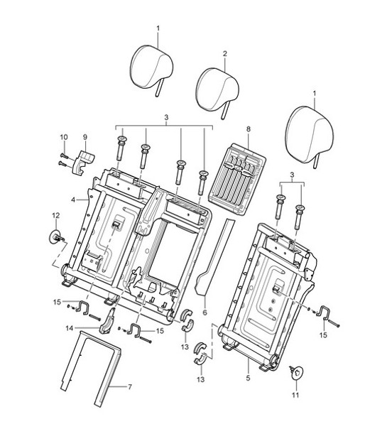 Diagram 817-050 Porsche Cayenne 9PA1 (957) 2007-2010 Carrosserie