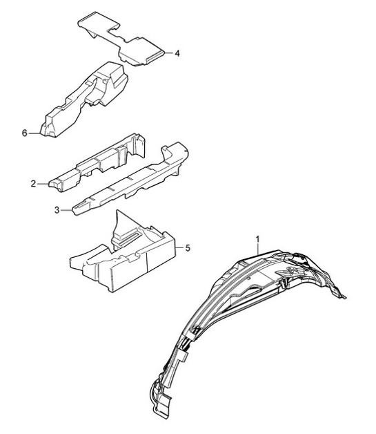 Diagram 817-065 Porsche 997 (911) MK1 2005-2008 Body