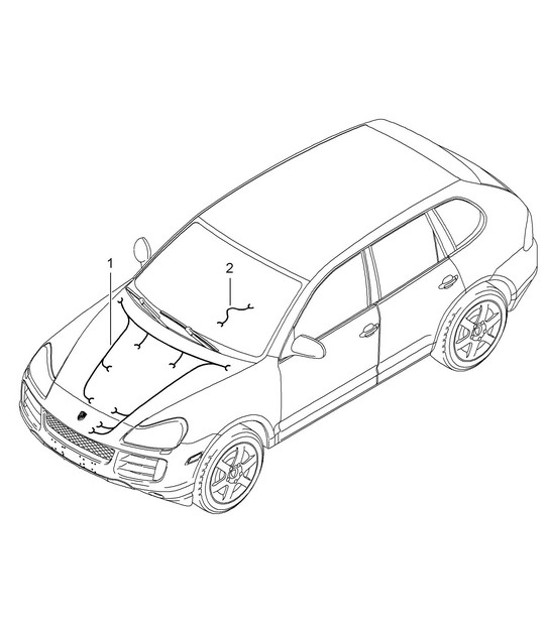 Diagram 902-007 Porsche Cayenne 9PA1 (957) 2007-2010 Electrical equipment