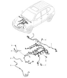 Kabelbomen / Motor Cayenne 9PA1 (957) 2007-10