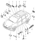Electrical equipment Cayenne 9PA1 (957) 2007-2010