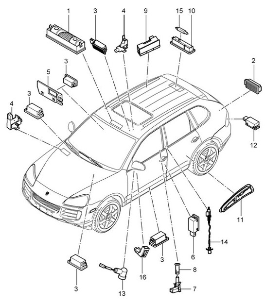 Diagram 903-004 Porsche 9J1.1 Taycan GTS 2020-24 