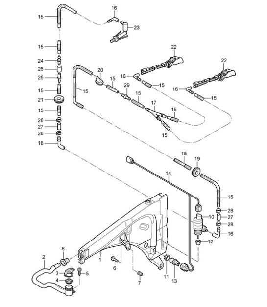 Diagram 904-010 Porsche Boxster 981 Spyder 3.8L 2016 Equipo eléctrico