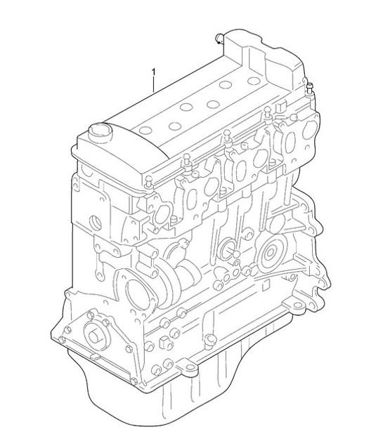 Diagram 101-017 Porsche Panamera 970 MK1 (2009-2013) Engine