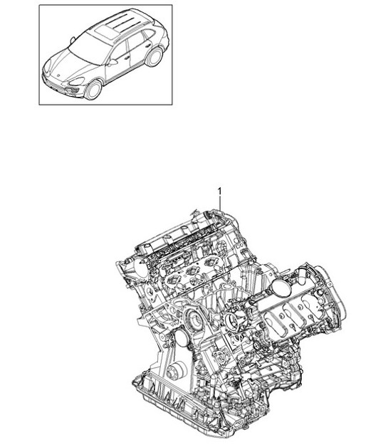 Diagram 101-032 Porsche Panamera 970 MK1 (2009-2013) Engine