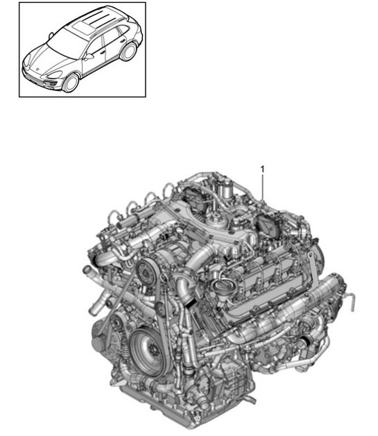 Diagram 101-035 Porsche Panamera 970 MK1 (2009-2013) Engine