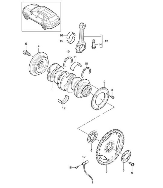 Diagram 102-010 Porsche 9J1.1 Taycan 4S 2020-24 