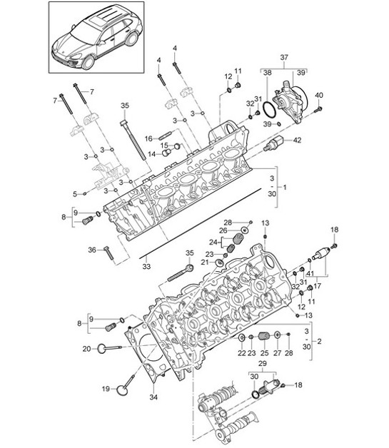 Diagram 103-000 Porsche Boxster 718 (982) 2017>> 引擎