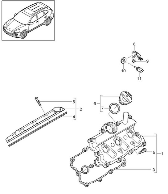 Diagram 103-035 Porsche Macan (95B) MK1 (2014-2018) Motore