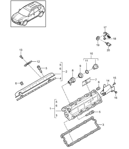 Diagram 103-037 Porsche 912E 4CYL 1976 