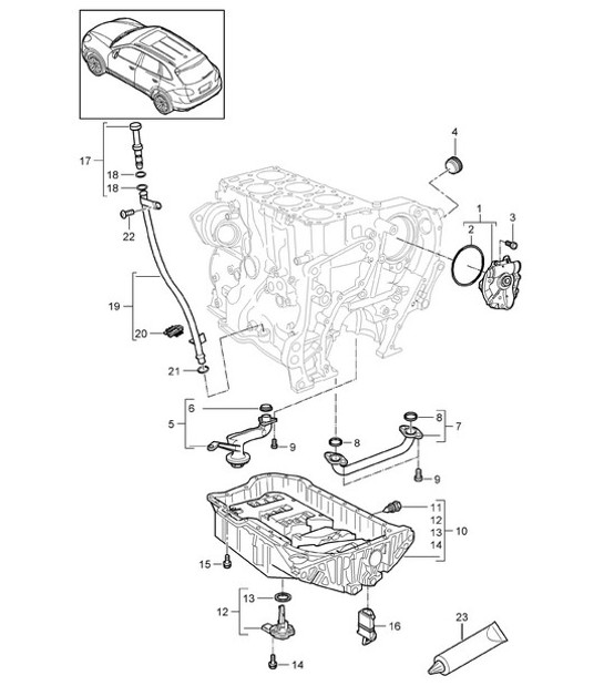 Diagram 104-020 Porsche 9J1.1 Taycan 4S 2020-24 