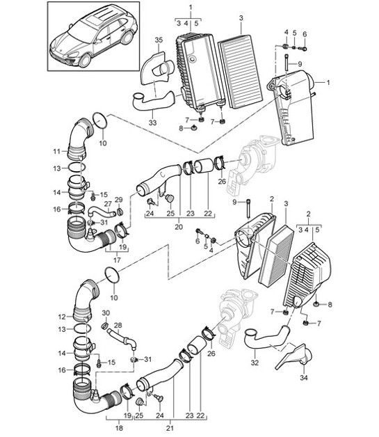 Diagram 106-050 Porsche 9J1.1 Taycan 2020-24 