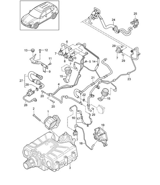 Diagram 107-020 Porsche 992 (911) MK1 2019-2024 Moteur