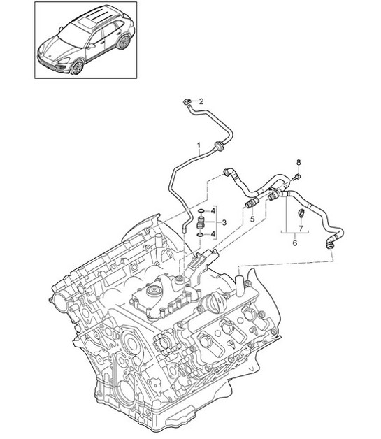 Diagram 107-022 Porsche 991 (911) MK1 2012-2016 Motor