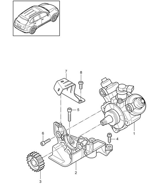 Diagram 107-047 Porsche Cayman 987C / 981C (2005-2016) Engine