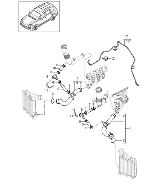 Diagram 107-082 Porsche 9J1.1 Taycan 4S 2020-24 