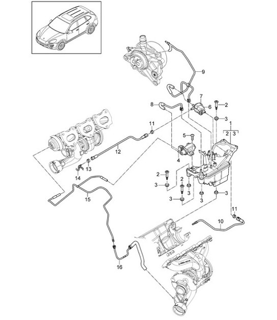 Diagram 107-090 Porsche Boxster 718 (982) 2017>> Engine
