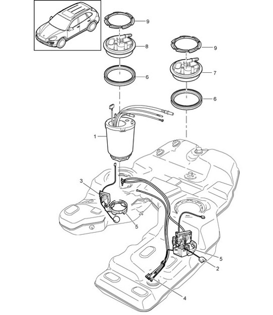 Diagram 201-015 Porsche 971.2 Panamera 2.9L V6 2021-23 