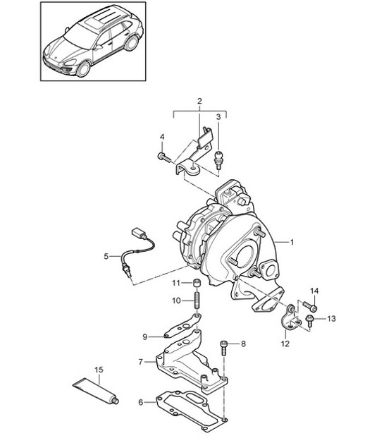 Diagram 202-080 Porsche 992.1 Turbo S 3.8L 2020-24 