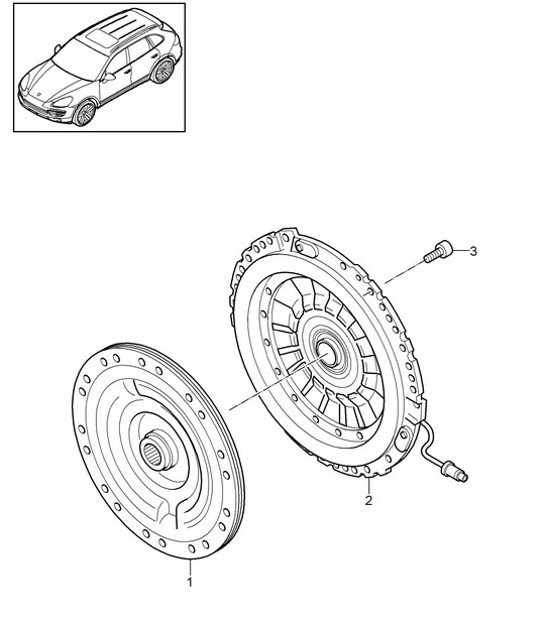 Diagram 301-010 Porsche Cayenne 92A (958) 2010-2017 Transmission