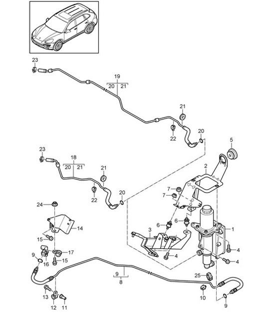 Diagram 301-020 Porsche Cayman 718C (982C) 2017>> Transmission