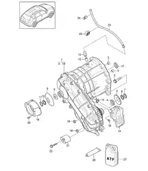 Boîte de transfert / Prête à installer (PR:DT1, DT5,DD8, DU2,DU3, D34) Cayenne 92A (958) 3.6L / 4.8L / 4.2L DIESEL 2015>>