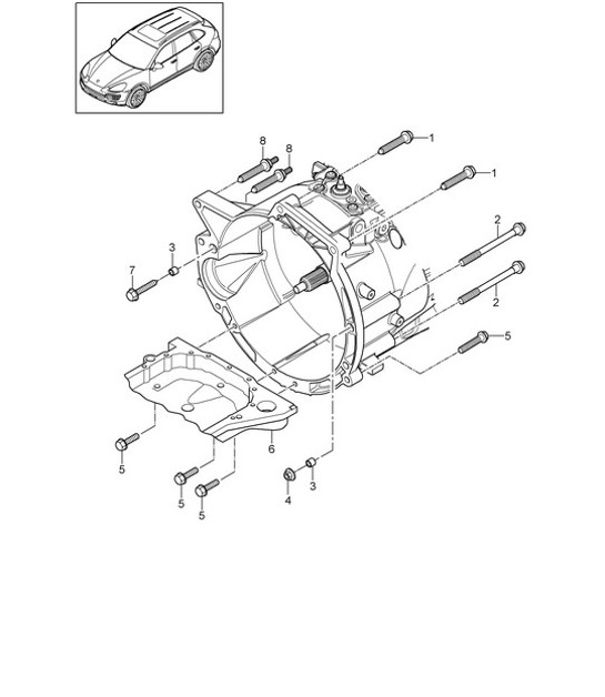Diagram 306-030 Porsche 914 (1970-1976) Transmission