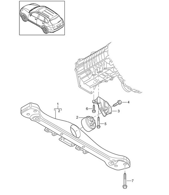 Diagram 307-000 Porsche 997 MKII GT2 RS 2011-13 Übertragung