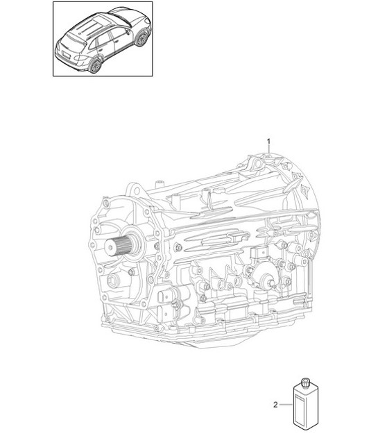 Diagram 320-000 Porsche 992.1  Carrera 4 Cabriolet 3.0L 2019-24 Transmission