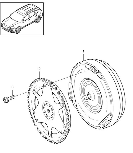 Diagram 330-000 Porsche Boxster S 718 2.5L PDK (350 Bhp) 05/2017>> Overdragen