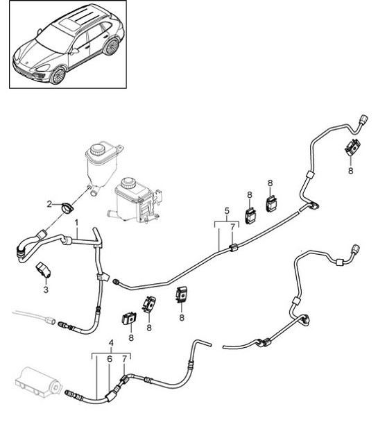 Diagram 402-025 Porsche 944 (1982-1991) 
