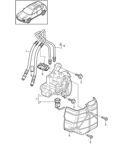 Diagram 501-005 Porsche 911 & 912 (1965-1989) Rear Axle