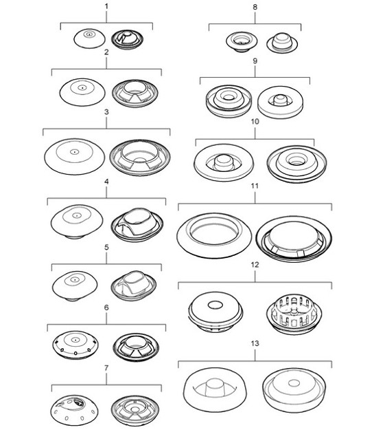 Diagram 801-002 Porsche 997 MK1 GT3 / GT3 RS 2007-09 Body
